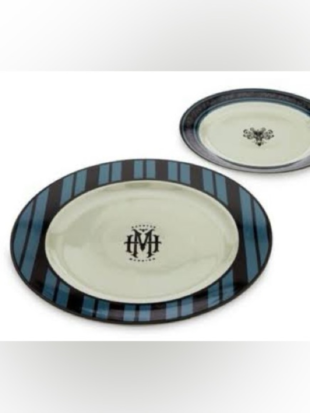 Disney haunted mansion, dinner plate, and dessert plate set